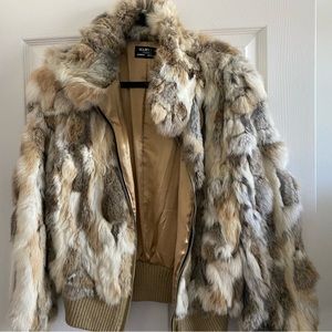 Gorgeous Genuine Rabbit Fur Bomber!